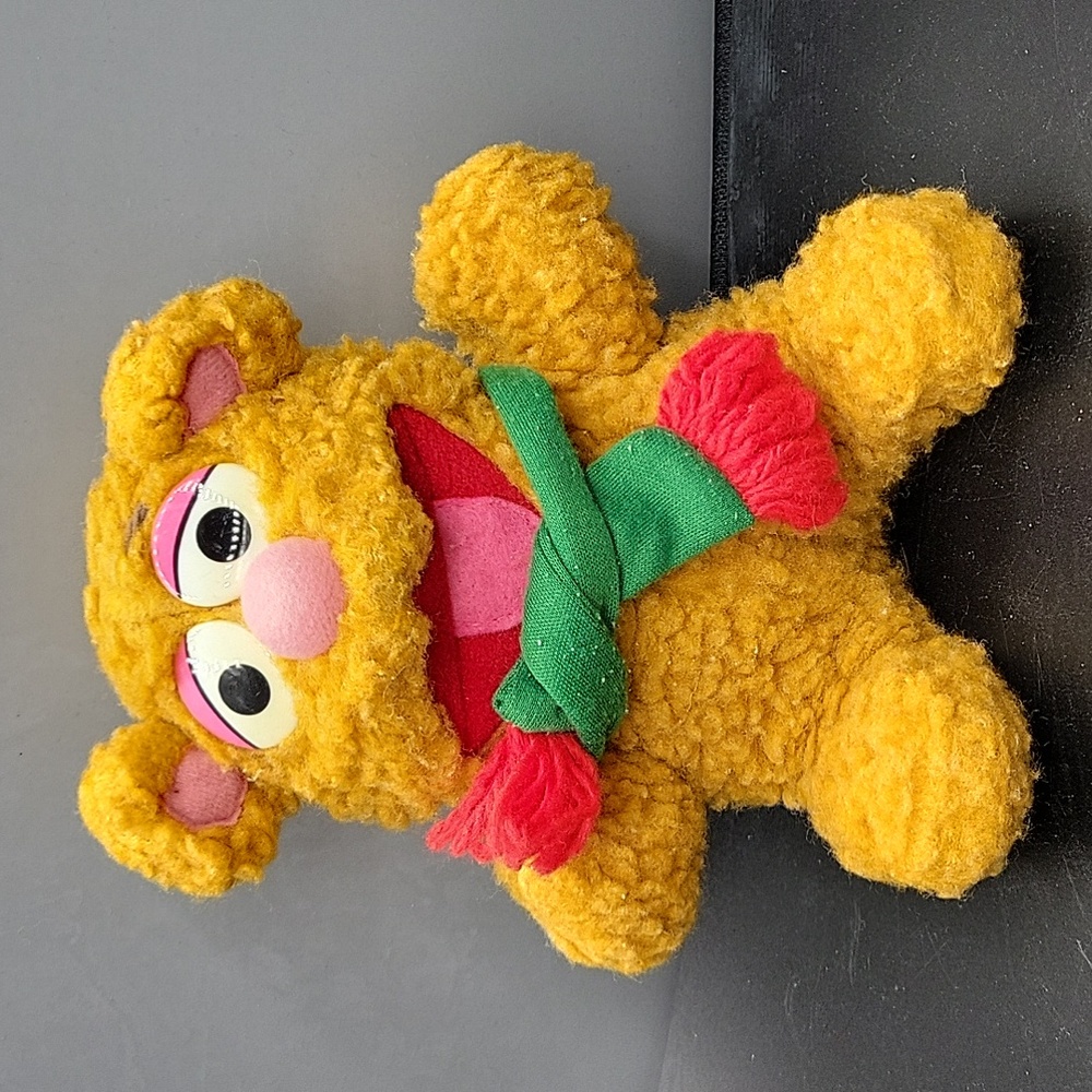 1987 McDonald’s Baby Fozzie Bear Muppets Christmas Plush Toy Jim Henson Vintage